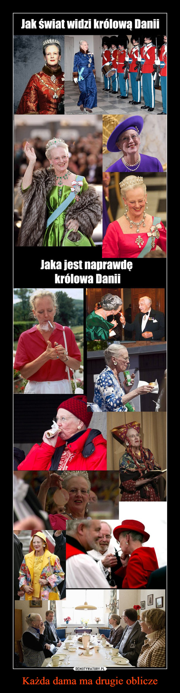 Każda dama ma drugie oblicze –  Jak świat widzi królową DaniiJaka jest naprawde królowa Danii
