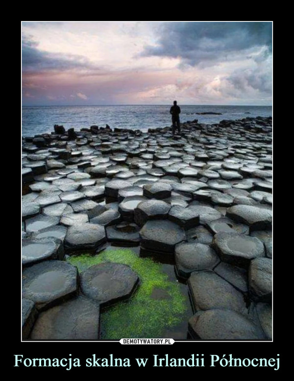 Formacja skalna w Irlandii Północnej