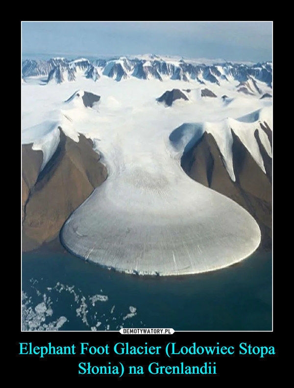 Elephant Foot Glacier (Lodowiec Stopa Słonia) na Grenlandii