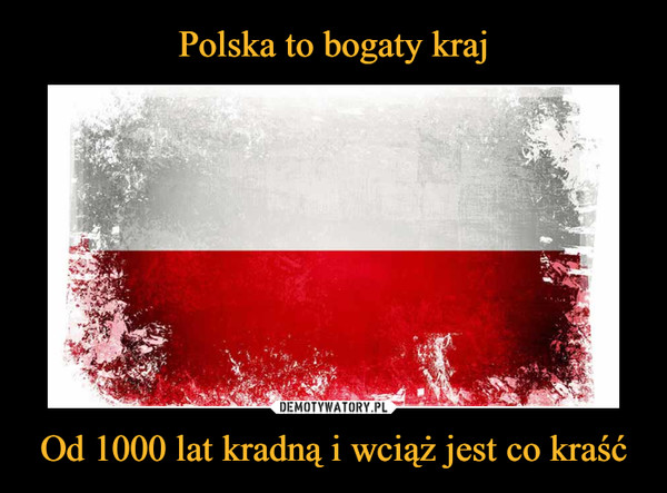 Polska to bogaty kraj Od 1000 lat kradną i wciąż jest co kraść