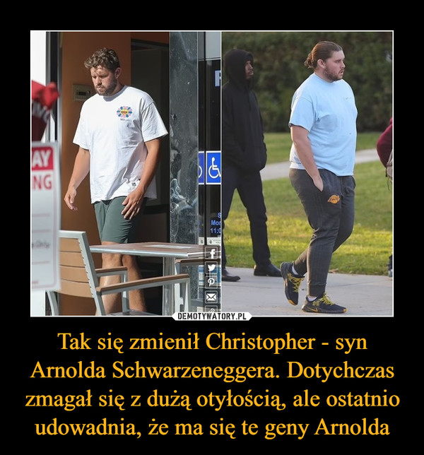 Tak się zmienił Christopher - syn Arnolda Schwarzeneggera. Dotychczas zmagał się z dużą otyłością, ale ostatnio udowadnia, że ma się te geny Arnolda