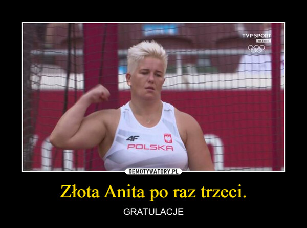 Złota Anita po raz trzeci.