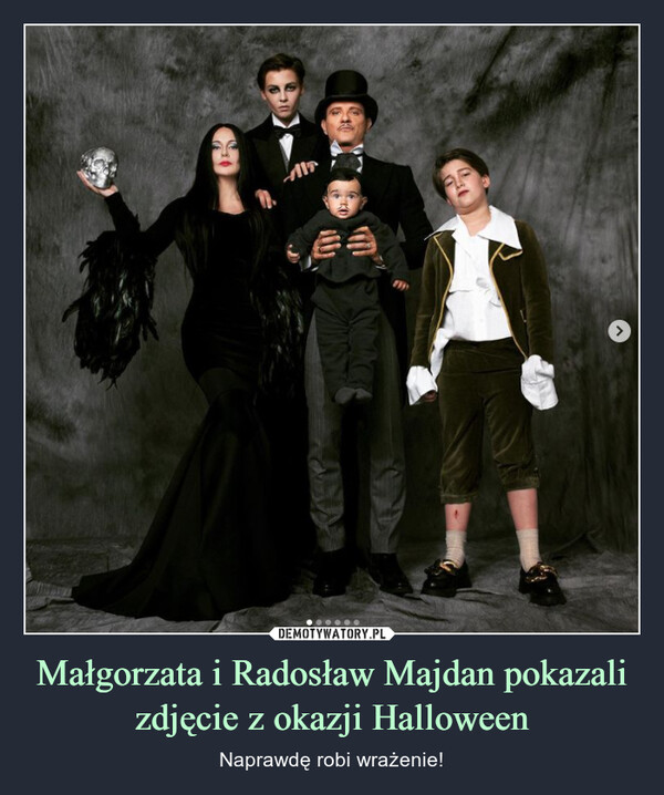 Małgorzata i Radosław Majdan pokazali zdjęcie z okazji Halloween