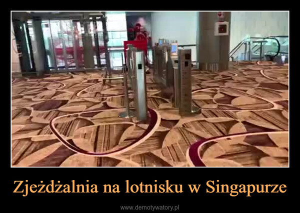 Zjeżdżalnia na lotnisku w Singapurze –  