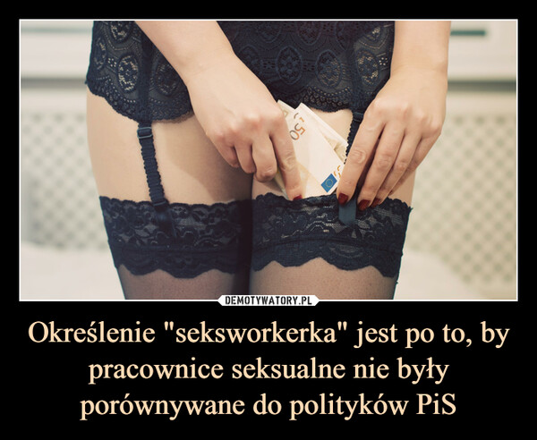 Określenie "seksworkerka" jest po to, by pracownice seksualne nie były porównywane do polityków PiS