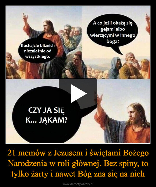 21 memów z Jezusem i świętami Bożego Narodzenia w roli głównej. Bez spiny, to tylko żarty i nawet Bóg zna się na nich –  