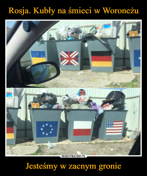 Rosja. Kubły na śmieci w Woroneżu Jesteśmy w zacnym gronie