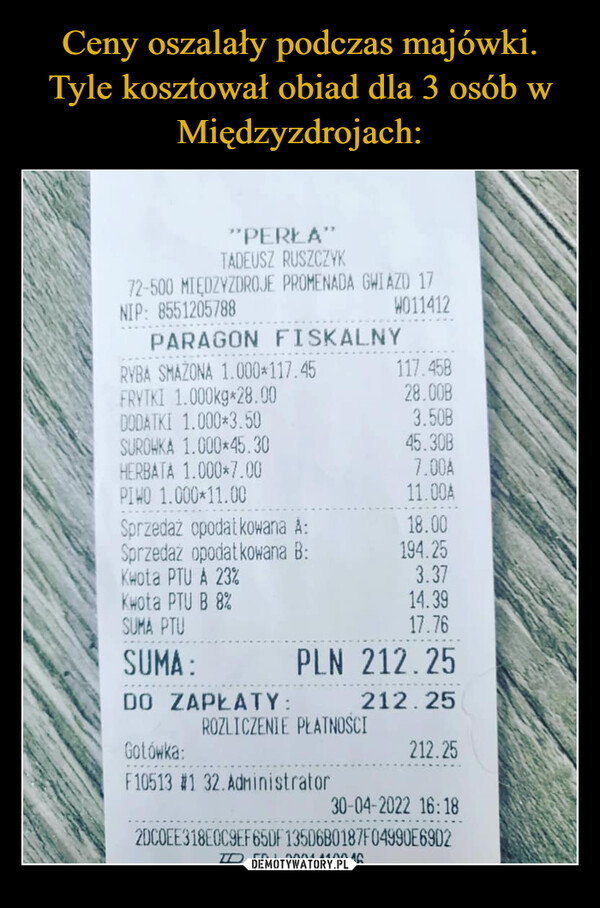Ceny oszalały podczas majówki. Tyle kosztował obiad dla 3 osób w Międzyzdrojach: