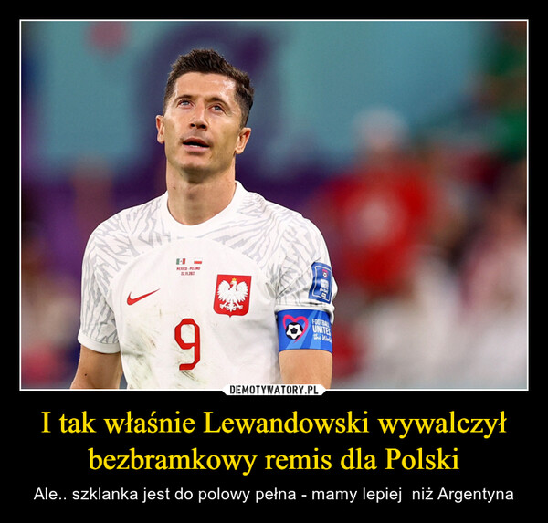 I tak właśnie Lewandowski wywalczył bezbramkowy remis dla Polski
