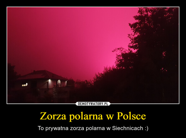 Zorza polarna w Polsce